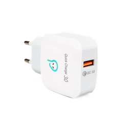 ALIMENTATOR retea SPACER Quick Charge 3.0 18W, 1 x USB "SPAR-USBQ-01" (timbru verde 0.18 lei)