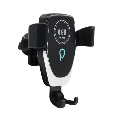 SUPORT auto si incarcator wireless SPACER pt. SmartPhone  2 in 1, fixare in grilaj, incarcare wireless Qi 10W "SPAA-AUTOCHG-01" 