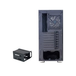 CARCASA SPACER - gaming, Middle Tower, ATX, "RAINBOW", fara sursa, sticla securizata, 4 x ARGB fan, USB 2.0 x 2, USB 3.0 x 1, HD