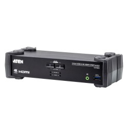 SWITCH KVM ATEN, 2-Port USB3.0 4K HDMI KVMP Switch "CS1822-AT-G" (timbru verde 0.8 lei)