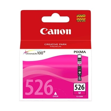 Cartus Cerneala Original Canon Magenta, CLI-526M, pentru Pixma IP4850|IP4950|IX6550|MG5150|MG5250|MG5350|MG6150|MG6250|MG8150|MG