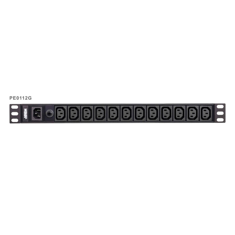 PDU ATEN, 1U 10A 12Port Basic PDU "PE0112G-AT-G" (timbru verde 4 lei)
