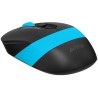 MOUSE A4tech, gaming, wireless, 2.4GHz, optic, 2000 dpi, butoane/scroll 4/1, buton selectare viteza, negru / albastru, "FG10 Blu
