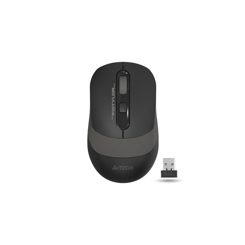 MOUSE A4tech, gaming, wireless, 2.4GHz, optic, 2000 dpi, butoane/scroll 4/1, buton selectare viteza, negru / gri, "FG10 Grey" (t