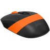 MOUSE A4tech, gaming, wireless, 2.4GHz, optic, 2000 dpi, butoane/scroll 4/1, buton selectare viteza, negru / portocaliu, "FG10 O