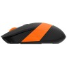 MOUSE A4tech, gaming, wireless, 2.4GHz, optic, 2000 dpi, butoane/scroll 4/1, buton selectare viteza, negru / portocaliu, "FG10 O