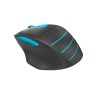 MOUSE A4tech, gaming, wireless, 2.4GHz, optic, 2000 dpi, butoane/scroll 6/1, buton selectare viteza, negru / albastru, "FG30 Blu