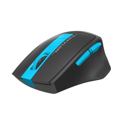 MOUSE A4tech, gaming, wireless, 2.4GHz, optic, 2000 dpi, butoane/scroll 6/1, buton selectare viteza, negru / albastru, "FG30 Blu