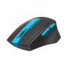 MOUSE A4tech, gaming, wireless, 2.4GHz, optic, 2000 dpi, butoane/scroll 6/1, buton selectare viteza, negru / albastru, "FG30 Blu