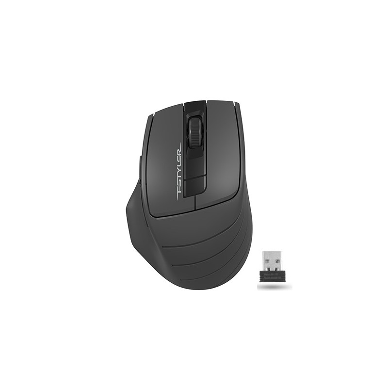 MOUSE A4tech, gaming, wireless, 2.4GHz, optic, 2000 dpi, butoane/scroll 6/1, buton selectare viteza, negru / gri, "FG30 Grey" (t
