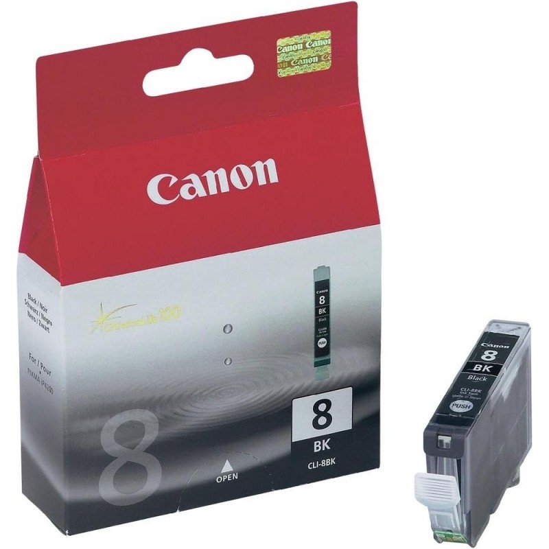 Cartus Cerneala Original Canon Black, CLI-8B, pentru IP4200, , (timbru verde 0.15 lei), "BS0620B001AA"