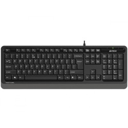 TASTATURA A4TECH, "Fstyler USB", cu fir, 104 taste format standard, USB, negru &amp; gri, "FK10 Grey" (timbru verde 0.8 lei)