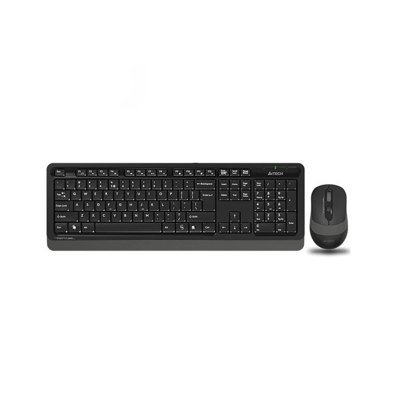Kit TASTATURA si Mouse A4TECH, "Fstyler FG10+FGK10", wireless, 104 taste format standard, mouse 2000dpi, 4/1 butoane, negru &amp