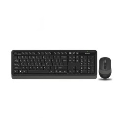 Kit TASTATURA si Mouse A4TECH, "Fstyler FG10+FGK10", wireless, 104 taste format standard, mouse 2000dpi, 4/1 butoane, negru &amp