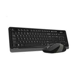 Kit TASTATURA si Mouse A4TECH, "Fstyler FG10+FGK10", wireless, 104 taste format standard, mouse 2000dpi, 4/1 butoane, negru &amp