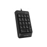 TASTATURA numerica A4TECH Fstyler, 18 taste, USB, 150cm, compact design, black, "FK-13P-BK" (timbru verde 0.8 lei)