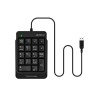 TASTATURA numerica A4TECH Fstyler, 18 taste, USB, 150cm, compact design, black, "FK-13P-BK" (timbru verde 0.8 lei)