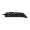 TASTATURA numerica A4TECH Fstyler, 18 taste, USB, 150cm, compact design, black, "FK-13P-BK" (timbru verde 0.8 lei)