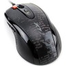 MOUSE A4tech, gaming, cu fir, USB, optic, 3000 dpi, butoane/scroll 4/1, buton selectare viteza, negru, "F5-BK" (timbru verde 0.1