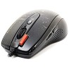 MOUSE A4tech, gaming, cu fir, USB, optic, 3000 dpi, butoane/scroll 4/1, buton selectare viteza, negru, "F5-BK" (timbru verde 0.1
