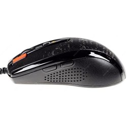 MOUSE A4tech, gaming, cu fir, USB, optic, 3000 dpi, butoane/scroll 4/1, buton selectare viteza, negru, "F5-BK" (timbru verde 0.1