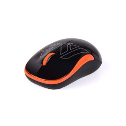 MOUSE A4tech, PC sau NB, wireless, 2.4GHz, optic, 1000 dpi, butoane/scroll 3/1, , negru / portocaliu, 45507104 "G3-300N-BO" (tim