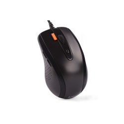 MOUSE A4tech, PC sau NB, cu fir, USB, optic, 1600 dpi, butoane/scroll 7/1, buton selectare viteza, negru, "N-70FX-BK" (timbru ve