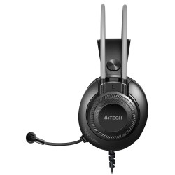 CASTI A4TECH cu fir, tip standard, utilizare multimedia (PC and more), microfon pe casca, gri, jack 3.5", "FH200i-GR" (timbru ve