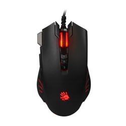 MOUSE A4tech, gaming, cu fir, USB, optic, 4000 dpi, butoane/scroll 8/1, iluminare, butoane programabile, negru, "V9M" (timbru ve