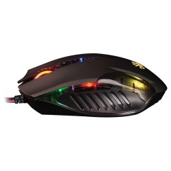 MOUSE A4tech, gaming, cu fir, USB, optic, 3200 dpi, butoane/scroll 8/1, iluminare, butoane programabile, negru, "Q50" (timbru ve