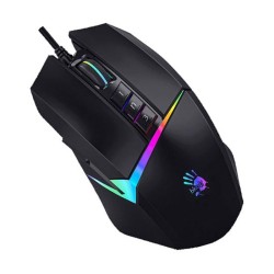 MOUSE A4tech, gaming, cu fir, USB, optic, 10000 dpi, butoane/scroll 8/1, iluminare, butoane programabile, negru, "W60-MAX" (timb