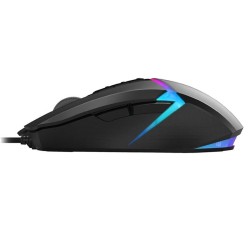 MOUSE A4tech, gaming, cu fir, USB, optic, 10000 dpi, butoane/scroll 8/1, iluminare, butoane programabile, negru, "W60-MAX" (timb