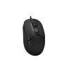 MOUSE A4tech, PC sau NB, cu fir, USB, optic, 1600 dpi, butoane/scroll 3/1, , negru, "FM12 Black" (timbru verde 0.18 lei)