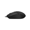 MOUSE A4tech, PC sau NB, cu fir, USB, optic, 1600 dpi, butoane/scroll 3/1, , negru, "FM12 Black" (timbru verde 0.18 lei)