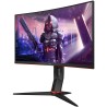 MONITOR AOC 24" gaming, refresh 165Hz, VA, Full HD (1920 x 1080), Wide, curbat, 250 cd/mp, 1 ms, VGA, HDMI x 2, DisplayPort, "C2