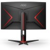 MONITOR AOC 24" gaming, refresh 165Hz, VA, Full HD (1920 x 1080), Wide, curbat, 250 cd/mp, 1 ms, VGA, HDMI x 2, DisplayPort, "C2