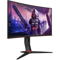 MONITOR AOC 24" gaming, refresh 165Hz, VA, Full HD (1920 x 1080), Wide, curbat, 250 cd/mp, 1 ms, VGA, HDMI x 2, DisplayPort, "C2