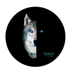Covor pentru scaun gaming SPACER, protectie parchet, cauciuc si material textil, 1200 x 3mm, rotund, WOLF 46501470 "SPFP-WOLF-12