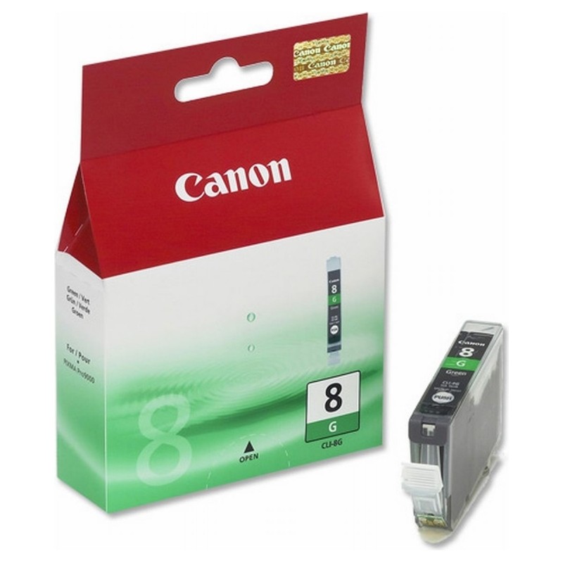 Cartus Cerneala Original Canon Green, CLI-8G, pentru IP6700|Pro 9000, , (timbru verde 0.15 lei), "BS0627B001AA"