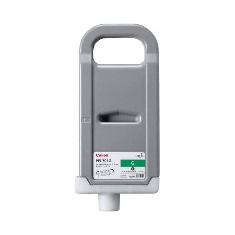 Cartus Cerneala Original Canon Green, PFI-701G, pentru IPF 8000|8100|9000|9100, , (timbru verde 0.15 lei),NOPP, "CF0907B001AA"