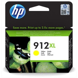 Cartus Cerneala Original HP Yellow, nr.912XL, pentru OfficeJet 8013|8023, 825, (timbru verde 0.15 lei), "3YL83AE"