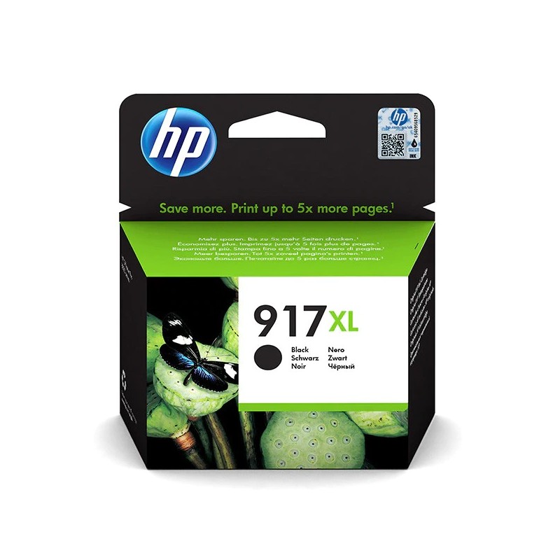 Cartus Cerneala Original HP Black, nr.917XL, pentru OfficeJet 8013|8023, 1.5K, (timbru verde 0.15 lei), "3YL85AE"