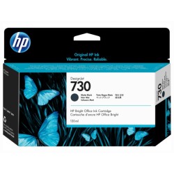 Cartus Cerneala Original HP Matte Black, nr.730, pentru Designjet T1600|Designjet T1700|Designjet T2600, 130ml, (timbru verde 0.