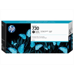 Cartus Cerneala Original HP Photo Black, nr.730, pentru Designjet T1600|Designjet T1700|Designjet T2600, 300ml, (timbru verde 0.