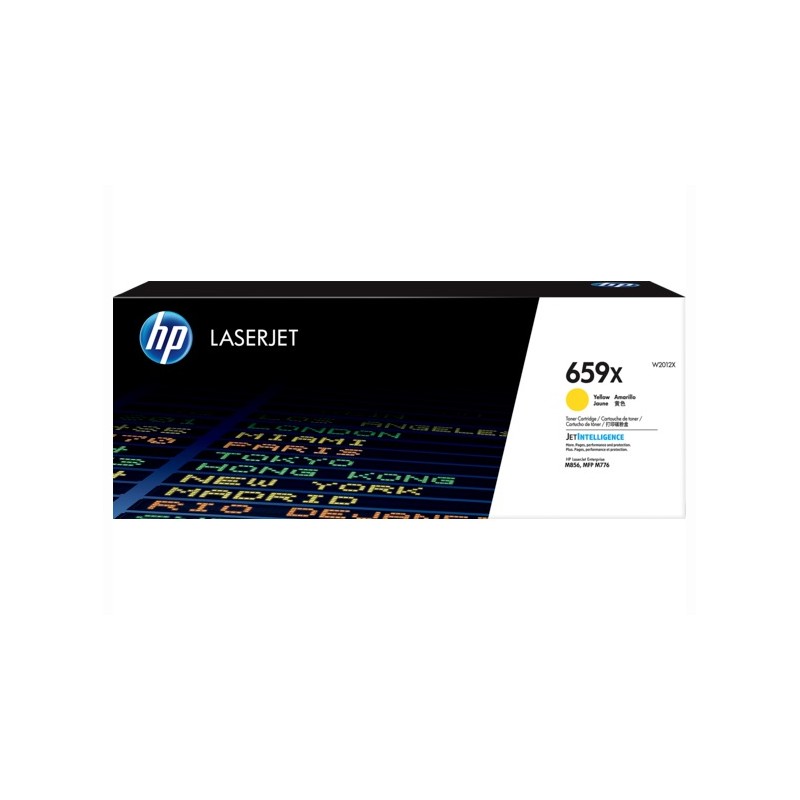Toner Original HP Yellow, nr.659X, pentru Color LaserJet Enterprise M856|MFP M776 series, 29K, (timbru verde 1.2 lei) , "W2012X"