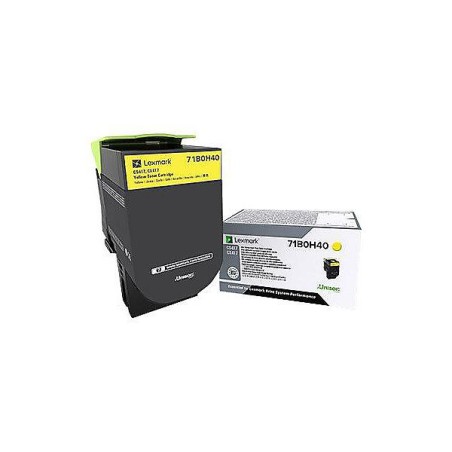 Toner Original Lexmark Yellow, 71B0H40, pentru CS417|CX417, 3.5K, (timbru verde 1.2 lei) , "71B0H40"