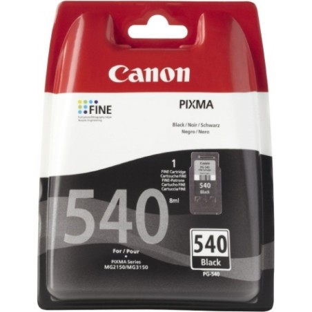 Cartus Cerneala Original Canon Black, PG-540, pentru Pixma MG2150|MG2250|MG3150|MG3250|MG3550|MG3650|MG4150|MG4250|MX375|MX395|M