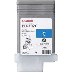 Cartus Cerneala Original Canon Cyan, PFI-102C, pentru LP17|LP24|iPF500|iPF6X0|iPF7X0, , (timbru verde 0.15 lei),NOPP, "CF0896B00