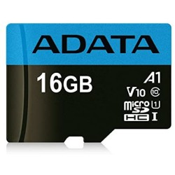 CARD MicroSD ADATA, 16 GB, microSDHC, clasa 10, standard UHS-I U1, "AUSDH16GUICL10A1-RA1" (timbru verde 0.03 lei)