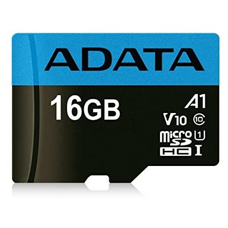 CARD MicroSD ADATA, 16 GB, microSDHC, clasa 10, standard UHS-I U1, "AUSDH16GUICL10A1-RA1" (timbru verde 0.03 lei)